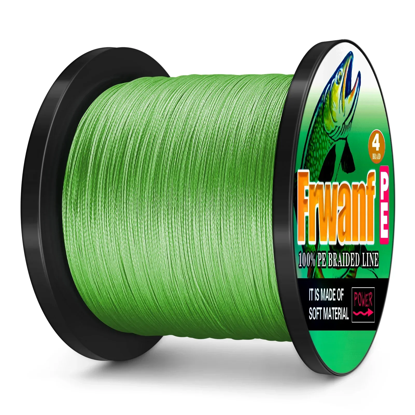 Línea de pesca Frwanf de 4 hebras, pesca de PE trenzada de 2000M, línea de pesca súper fuerte de 2-100LB, herramienta de sedal duradera multifilamento - imagen 5