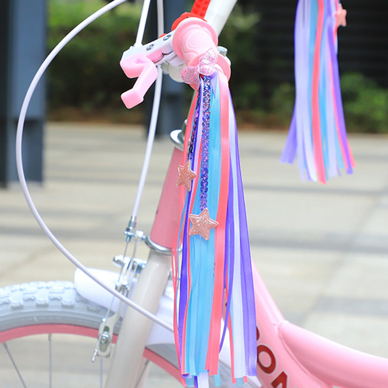 Correa decorativa para manillar, cinta decorativa para manillar con borla de estrella creativa para bicicleta eléctrica, accesorio para ciclismo y motocicleta - imagen 2