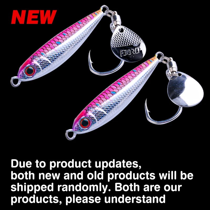 FJORD Hyper Long Casting Metal Jig 30g 40g 60g 80g Fishing Lure Hard Saltwater Swimbait Rotating Hook Tail Spinner Fishing Item - imagen 5