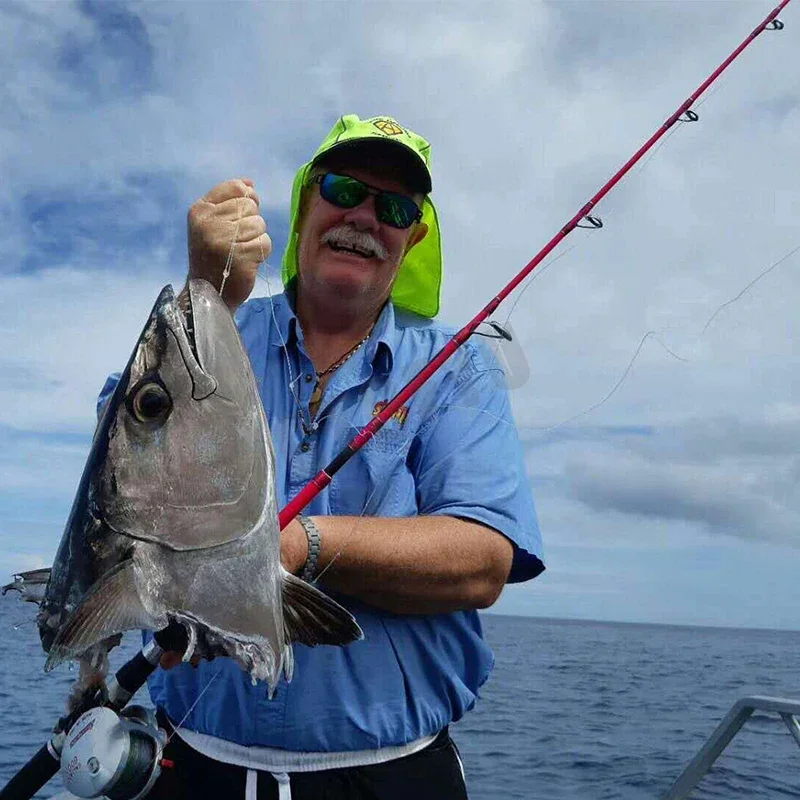 Caña de Jigging lenta superdura, 1,7 M, PE, 4-8, peso de señuelo 80-120G, 13kg, envío máximo, caña de pescar para barco, caña de pescar de aguas profundas en el océano - imagen 5