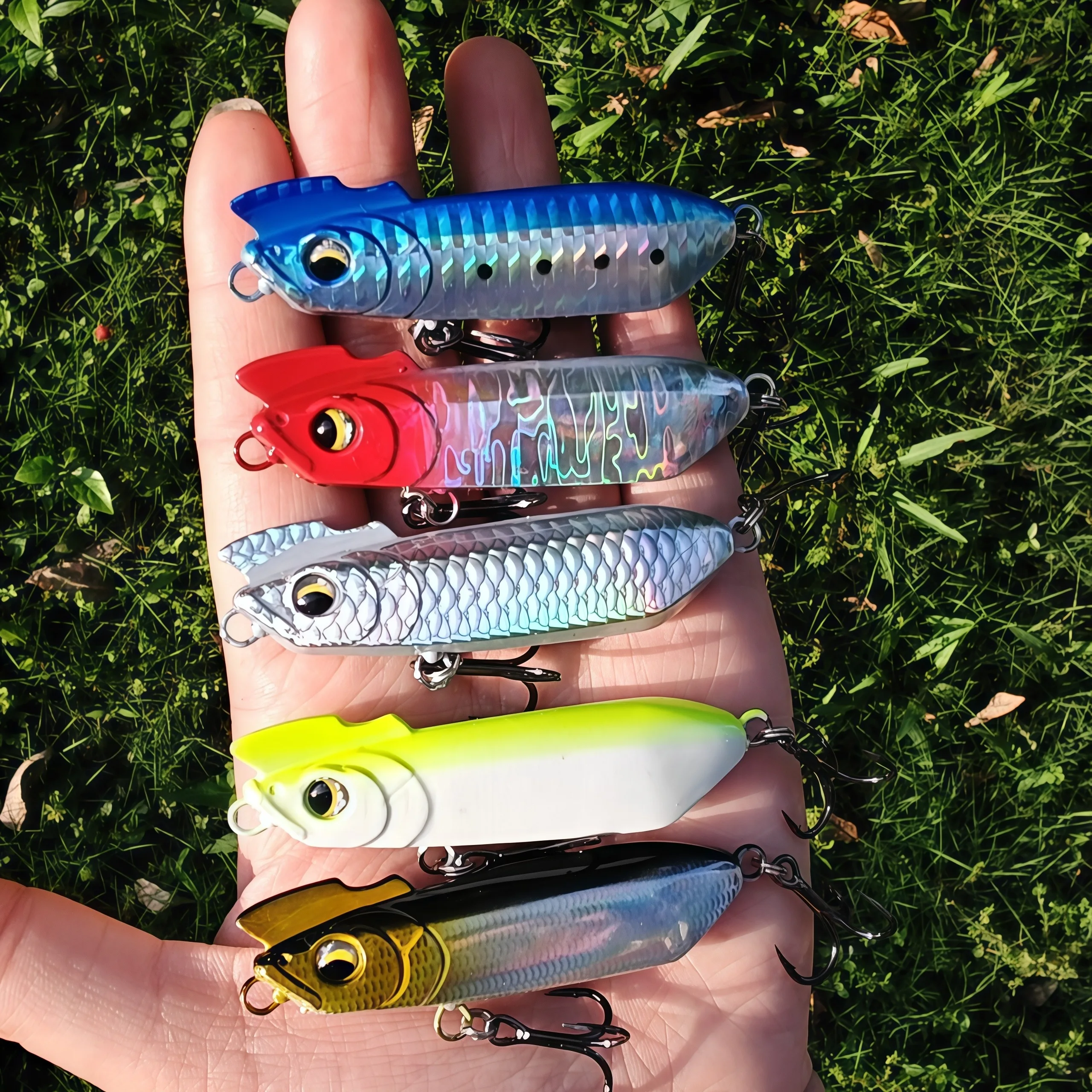 Señuelo tipo lápiz que se hunde tembloroso, juego caído, cebo falso, lápiz de lanzamiento largo de agua dulce, cebo de pez mandarín para lubina, Bayfish