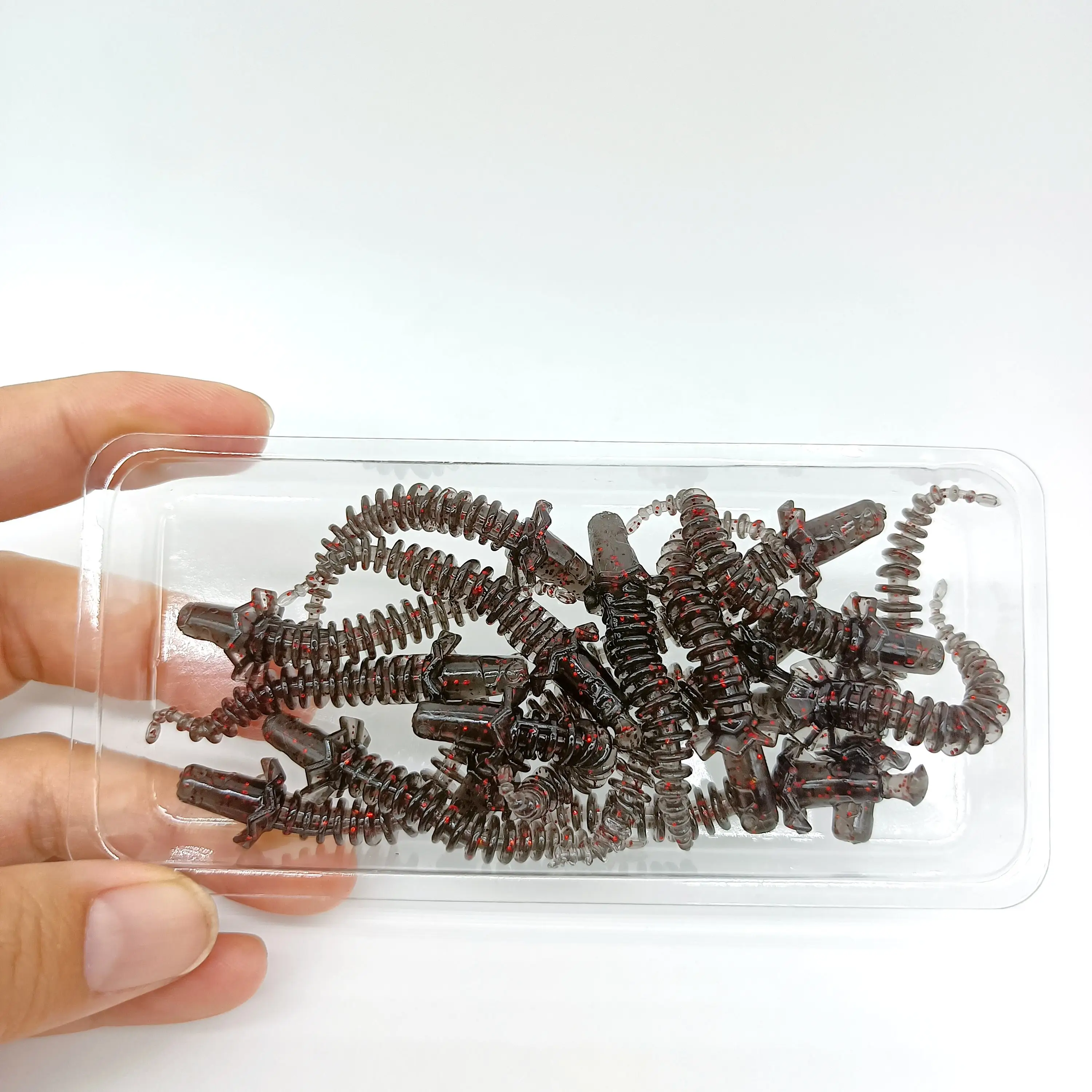 DUODUOYU, 15 Uds., nuevos cebos blandos de TPE, señuelo de pesca de 1g/55mm, cebo blando con cola de aguja flotante, cebos biónicos artificiales, aparejos de pesca - imagen 2