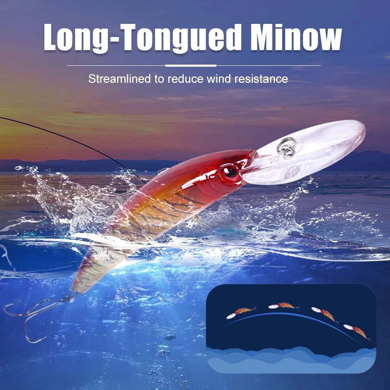 3 uds 15cm 15g Jerkbait de buceo profundo cebo duro Artificial pesca Wobblers señuelo para lubina Lucio carpa aparejos de pesca - imagen 3