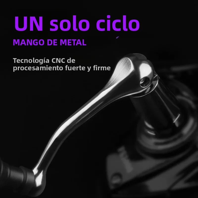 Carrete de pesca DEUKIO 2000-7000 arrastre máximo 12KG carretes giratorios carrete de Metal carretilhas de pesca carrete para accesorios de pesca Peche - imagen 2