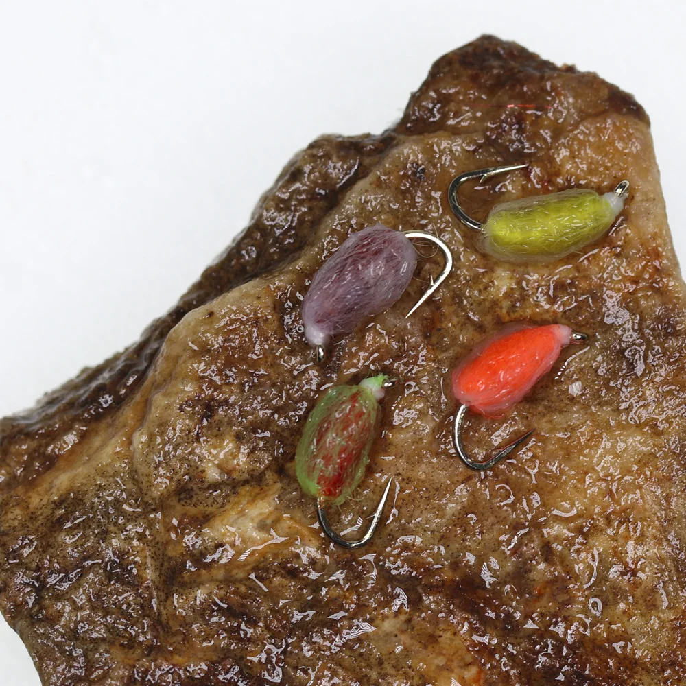 Wifreo-huevo de trucha, Mosca de cristal glo Ball Bug, huevo ovalado de pesca, moscas, huevo de ordeño, salmón, trucha, aparejos de pesca - imagen 4