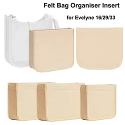Nuevo bolso de fieltro, bolsa de inserción, bolso de viaje portátil, bolsa con forro, organizador de bolso multibolsillo para Evelyne 16/29/33