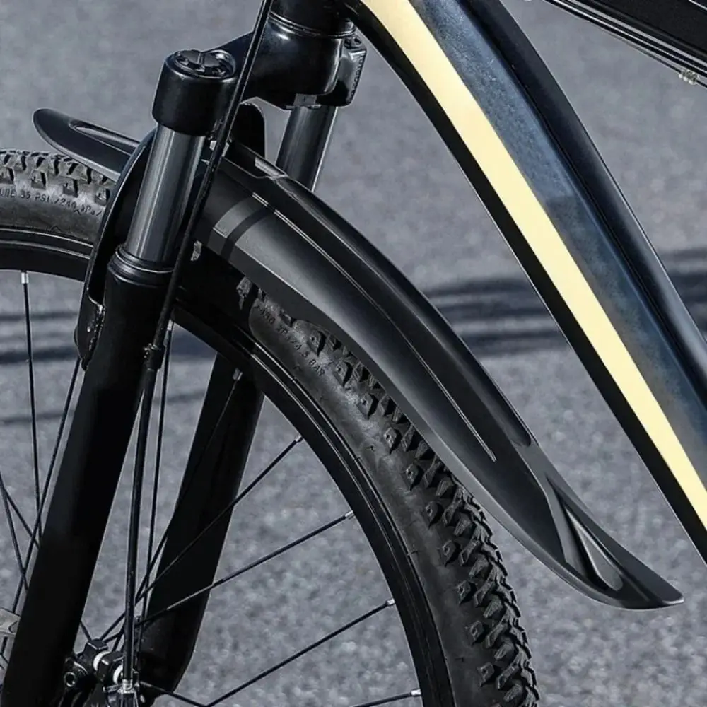 Guardabarros de bicicleta guardabarros de bicicleta de montaña 26-29 pulgadas rueda de neumático trasero delantero guardabarros de bicicleta MTB Protector de liberación rápida - imagen 3