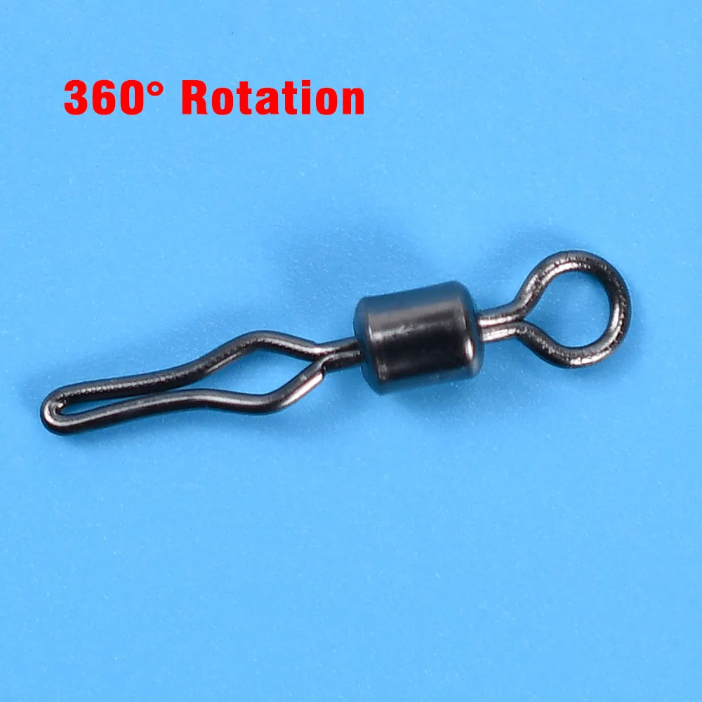 100 Uds. Giratorios de tiro directo, conector de Clip de línea, molde de peso de plomo, línea de pesca, conector rápido, accesorios de pesca - imagen 3