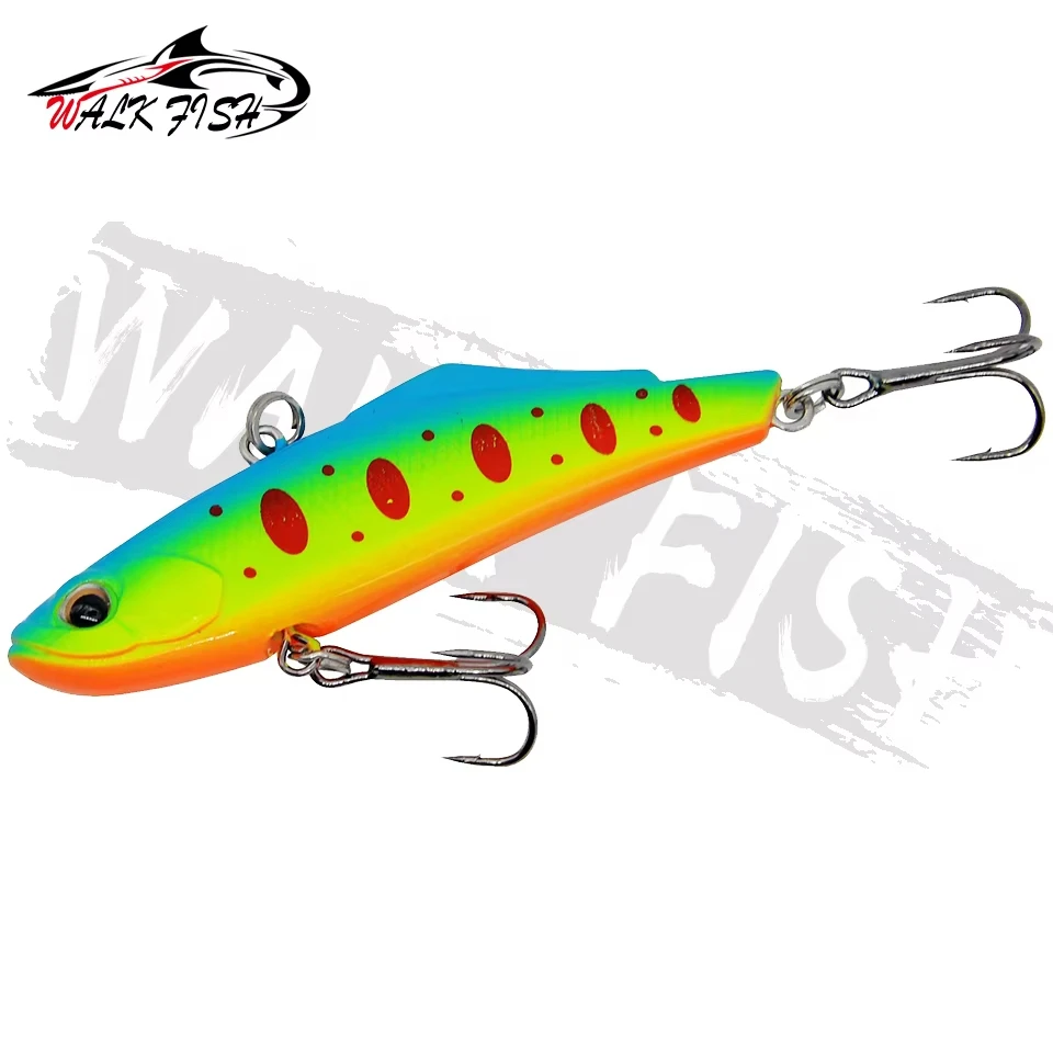 WALK FISH 1 Uds 70mm 15g ojos vibratorios 3D Swimbait pez de plástico señuelo de largo alcance cebo duro cebo Artificial biónico aparejos de pesca - imagen 2