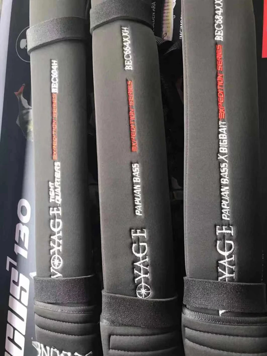 Caña de hueso Ronin VOYAGE de cuatro secciones, percha de pez negra, mango recto para lanzar de largo alcance - imagen 4