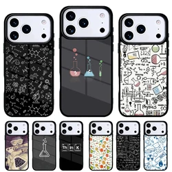 Funda iPhone con fórmulas química – Carcasa compatible 15 14 13 Pro Max