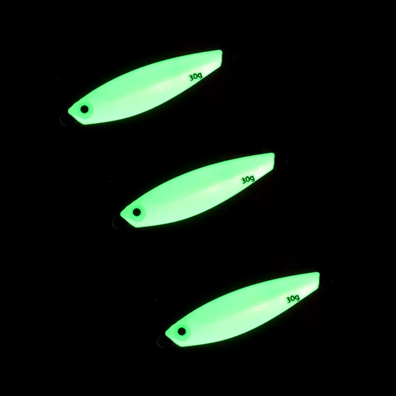 AS Glow Jig Shore-cuchara fundida, plantilla rápida luminosa, velocidad Vertical, hundimiento, Pesca, Jigging de Metal, cebo Artificial, señuelo de mar, pescador - imagen 2
