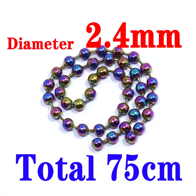 2.4mm rainbow bead