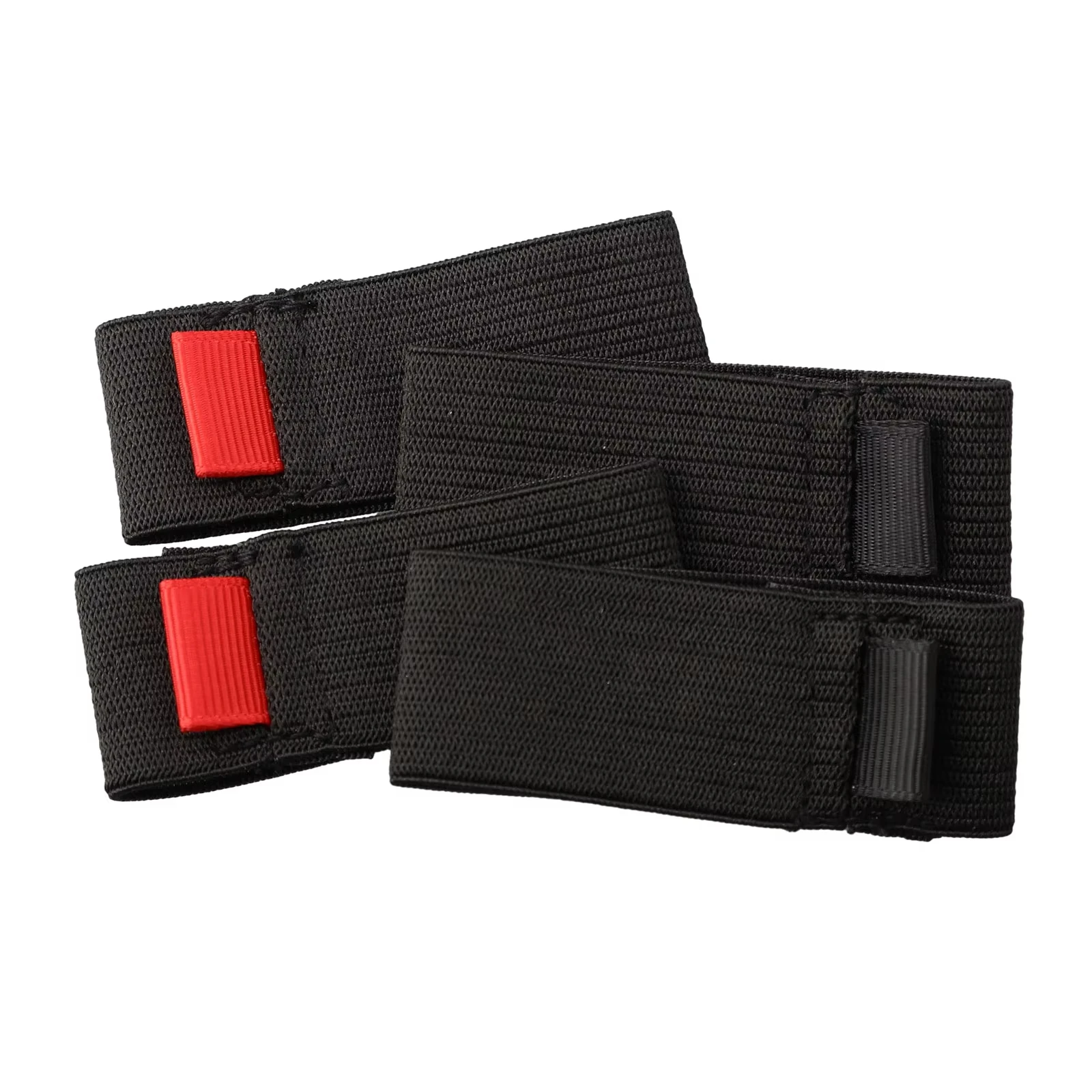 SHIQIAN-carrete de hilo de pescar de 4 unid/bolsa con elástico flexible, negro y rojo, accesorios de polea protectora, juego S M L LL - imagen 5