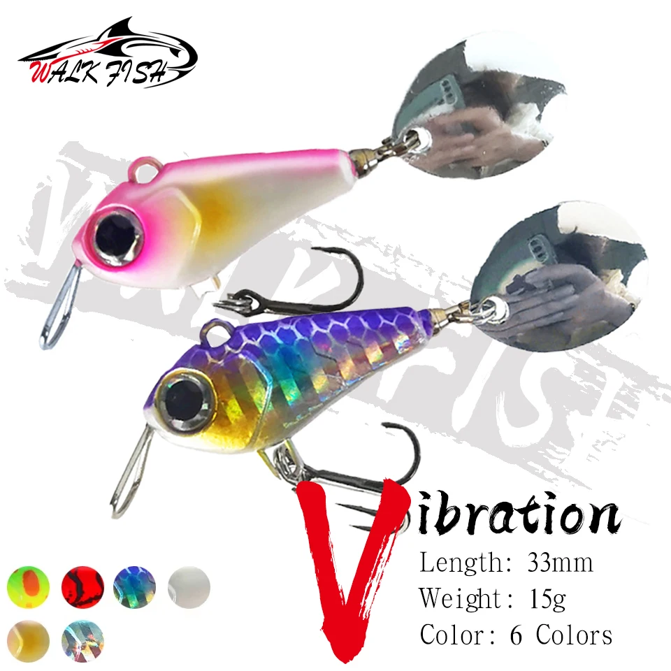 Crankbait VIB WALK FISH con paletas giratorias