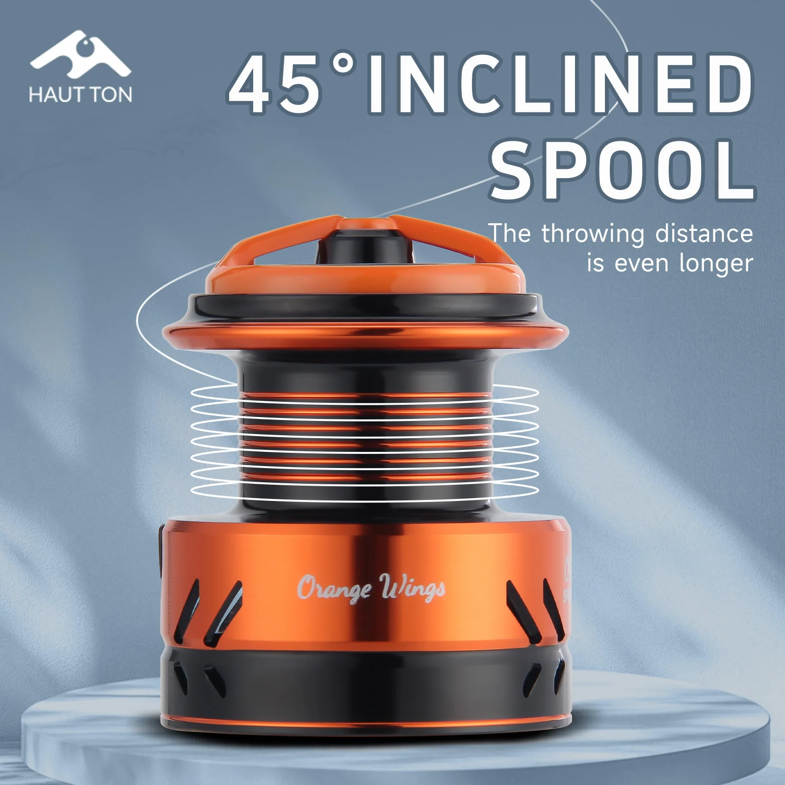 Carrete de pesca giratorio con brazo basculante plegable de un solo clic de Metal OW2000-7000, relación de engranaje 5,2: 1, arrastre máximo de 13KG/28,66LB - imagen 4