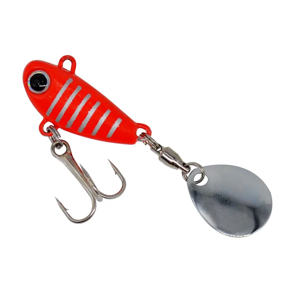 6PCSC nuevo señuelo VIB 10g plantilla vibratoria-metal de fundición larga capa de profundidad juego de agua dulce y salada, cebo Artificial duro - imagen 5