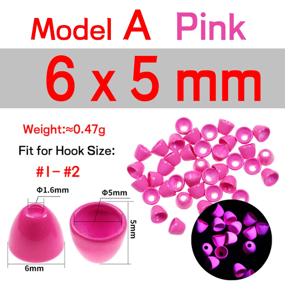 20pc Pink 6X5mm A
