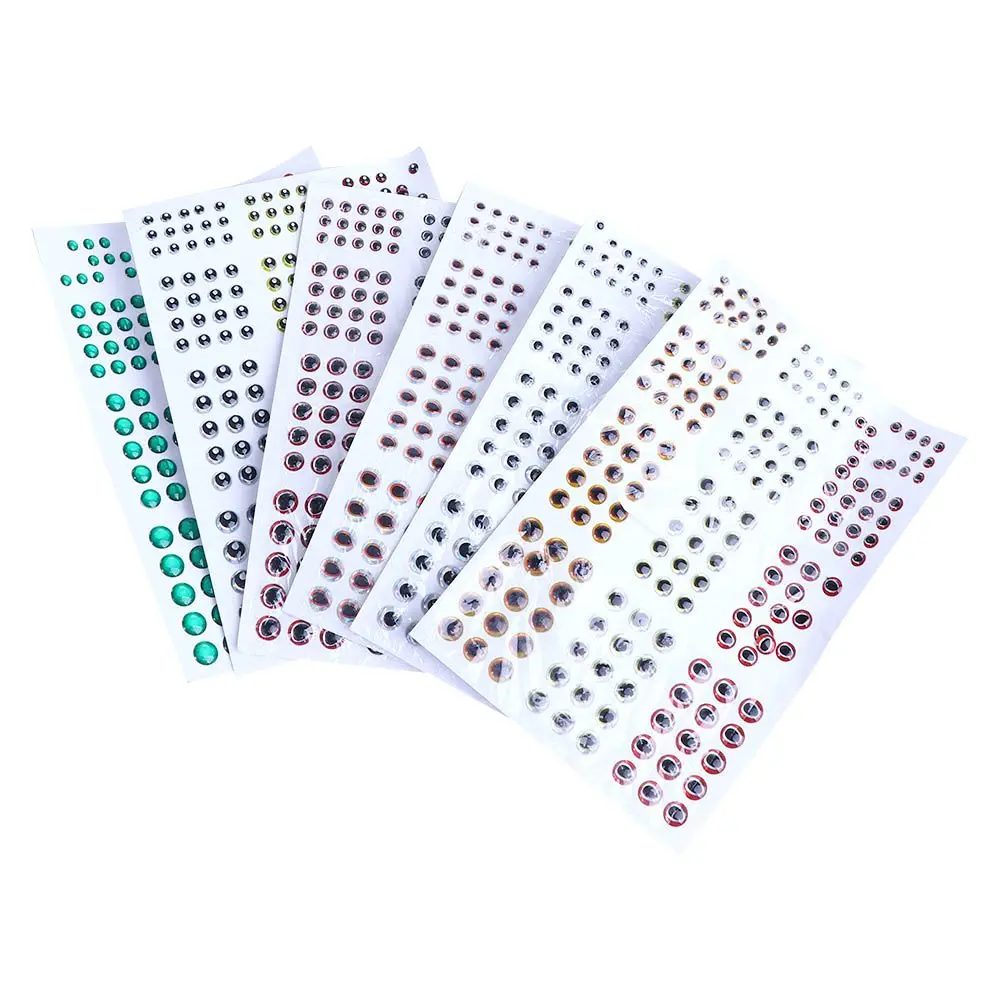 Pegatina para pesca con mosca, pegatina para ojos de pesca, simulación de ojos DIY, ojos de señuelo de pesca, ojos de pez 3D, señuelo, ojos de pez artificiales - imagen 5