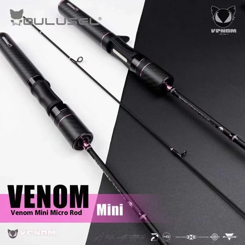 Caña de pescar BULUSEL Venom UL sólida para spinning ligero - imagen 5