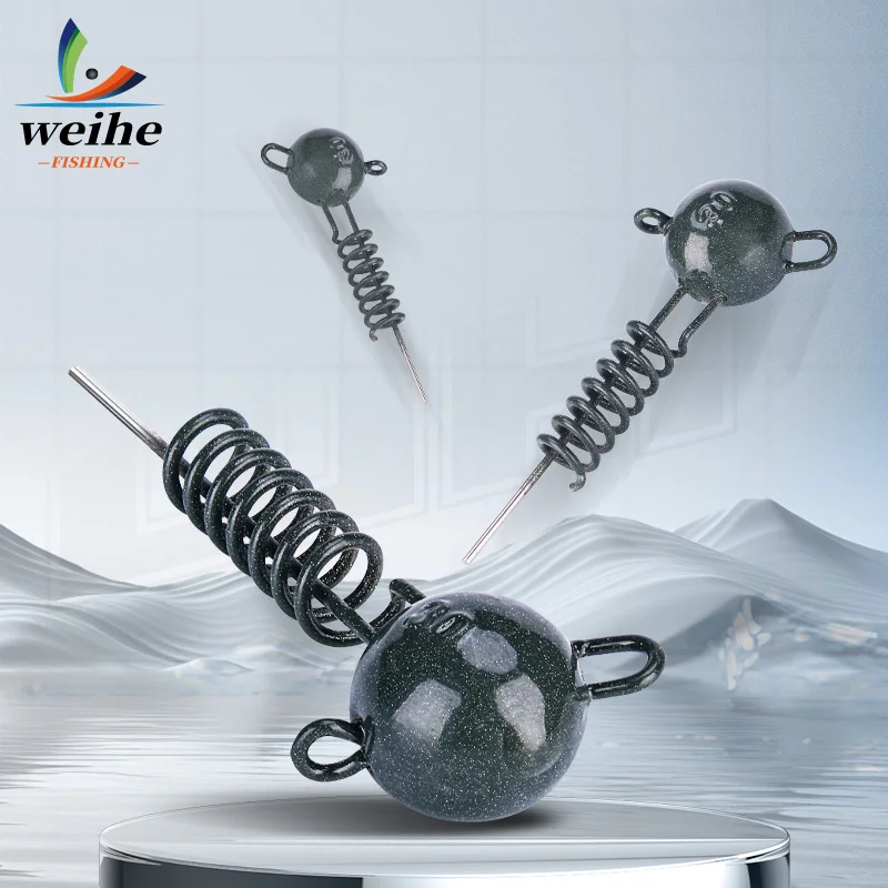 WEIH 5 uds. Plomo de plomo de contrapeso de hilo anticaída inferior Luya plomo de resorte