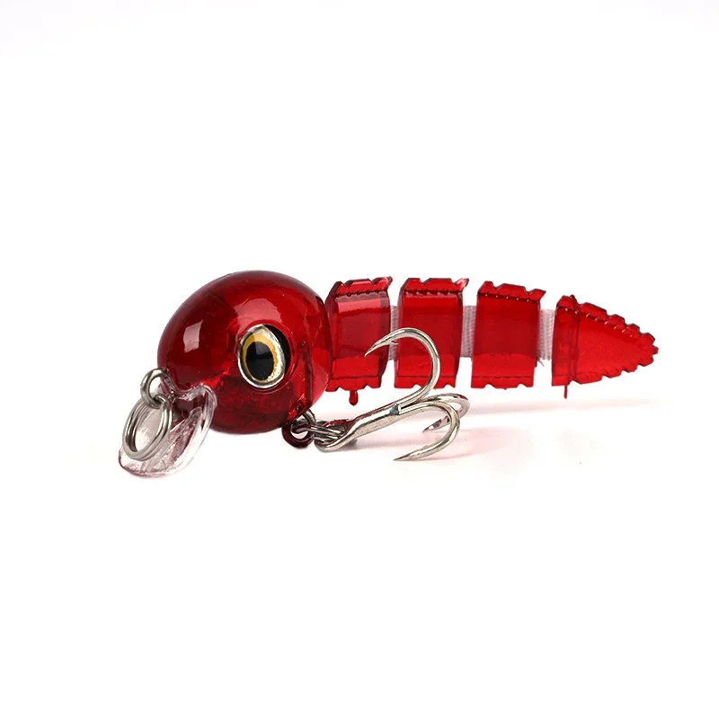 OUTKIT Wobblers-señuelo de pesca multisección, pececillo, 5cm, 4g, cebo articulado, Swimbait, cebo duro Artificial, Crankbait, aparejos de lubina - imagen 5