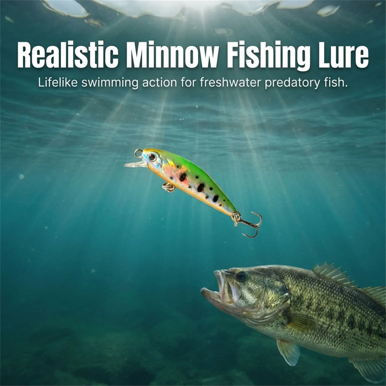 Señuelo Minnow japonés realista para depredadores de agua dulce - imagen 5