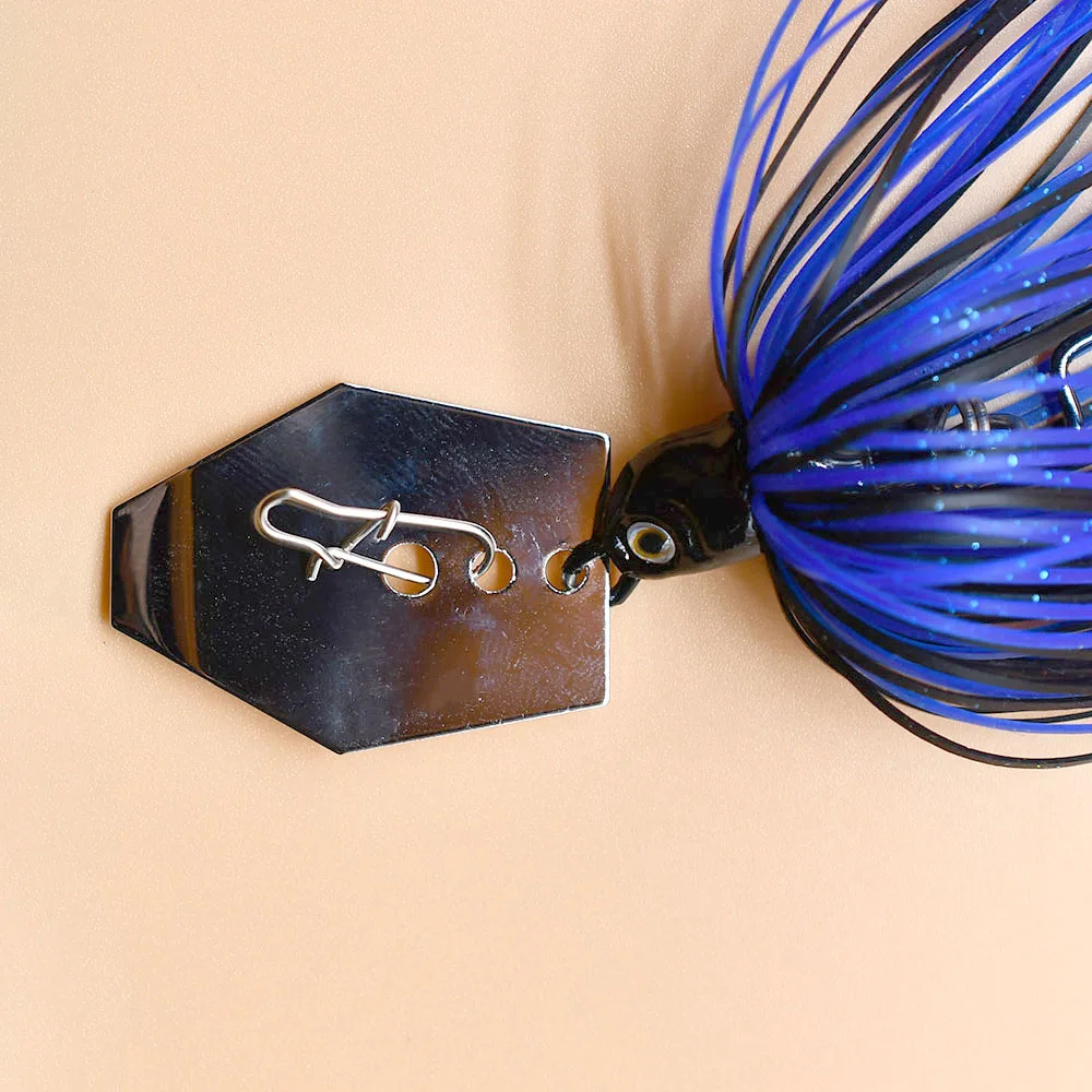 Faldas de silicona para pesca, cebos giratorios, cebos, Señuelos de pesca, falda de goma de calamar con anzuelos de asistencia de acero rico en carbono, 1 ud. - imagen 4