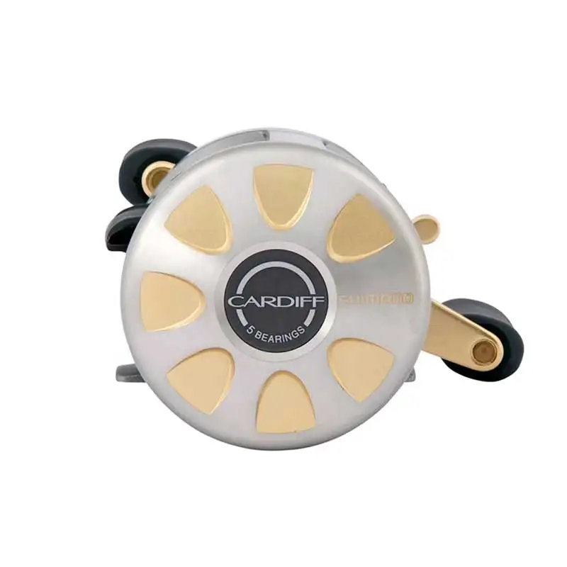 Carrete redondo SHIMANO CARDIFF 5,2:1/5,8:1 Ratio 4,5/5,0 KG arrastre máximo 4 + 1 sistema de frenado centrífugo de rodamiento cuerpo resistente a la corrosión - imagen 3