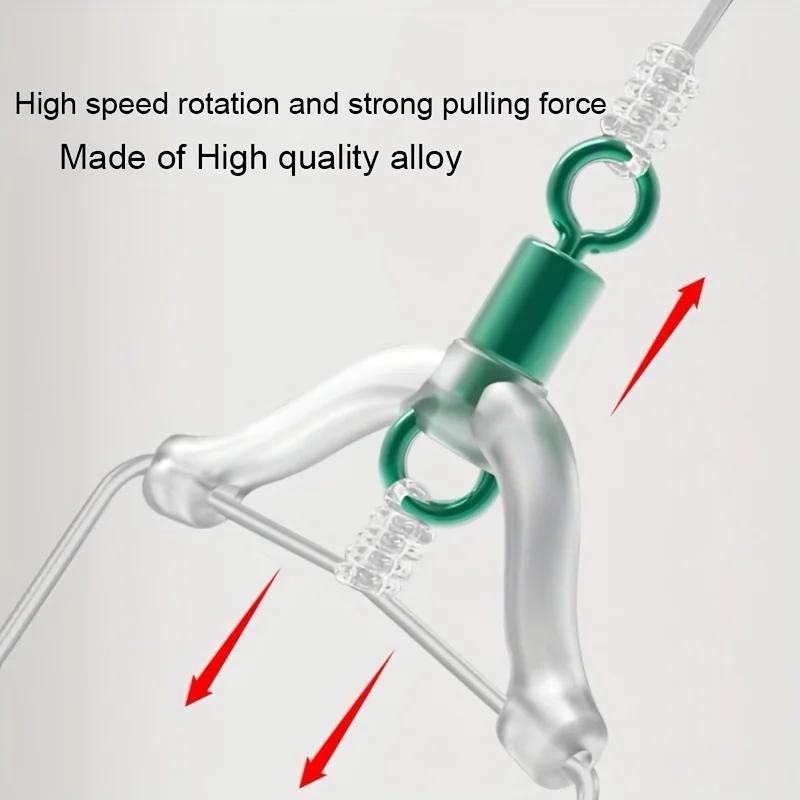 30 Uds. Conectores giratorios en forma de 8, antienredos de PVC para pesca, divisor de sedal para aparejos seguros - imagen 4