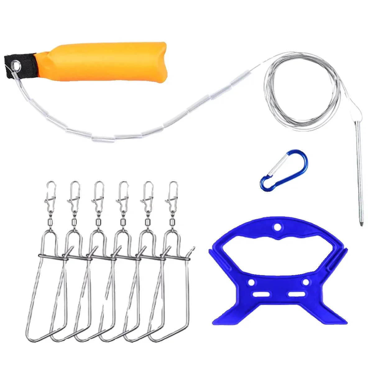 Hebilla de pez vivo para niños, cerradura de pez asiática de carretera, cerradura de pez de pato amarillo grande y simple, accesorios de hebilla telescópica para peces colgantes - imagen 5