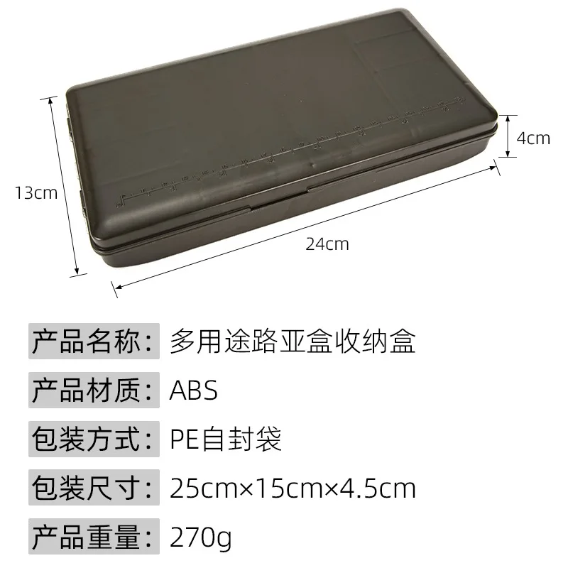 Caja de almacenamiento de aparejos de pesca de carpa, caja de aparejos de pesca con compartimentos, gancho giratorio, almacenamiento de cebo, soporte de aparejo de pesca, caja de accesorios de aparejos - imagen 4