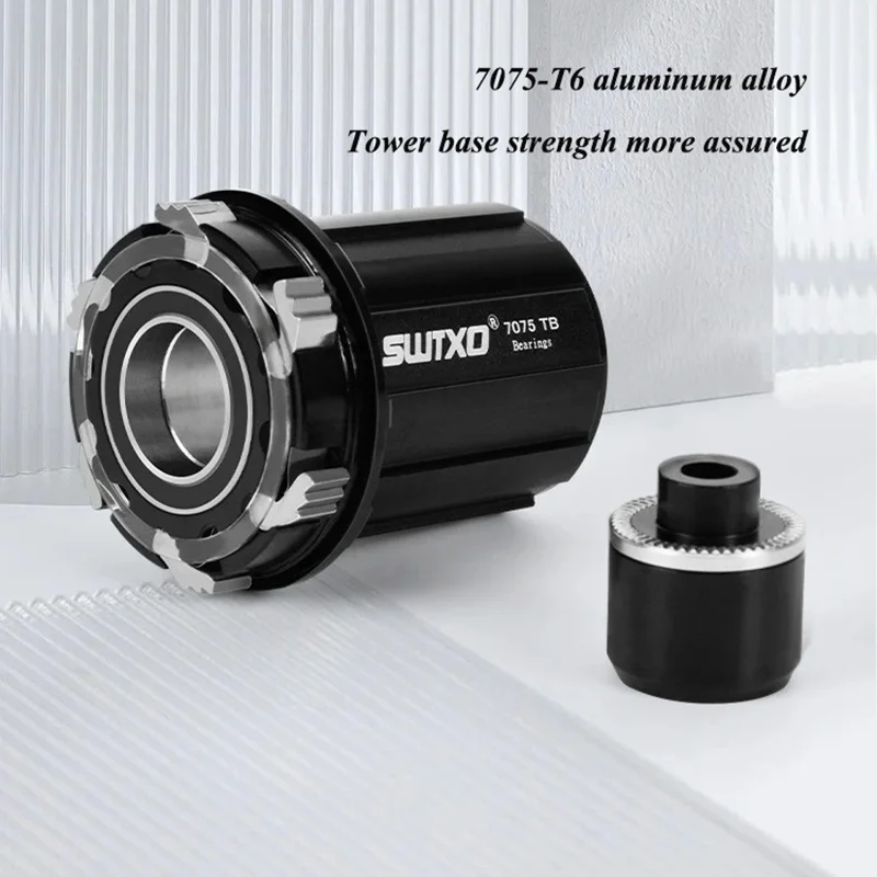 Eje de barril de buje de bicicleta, liberación rápida, 6 garras, sonido 120 veces, bicicleta de montaña, freno de disco de cuatro rodamientos, 6 clavos, 32 orificios - imagen 3