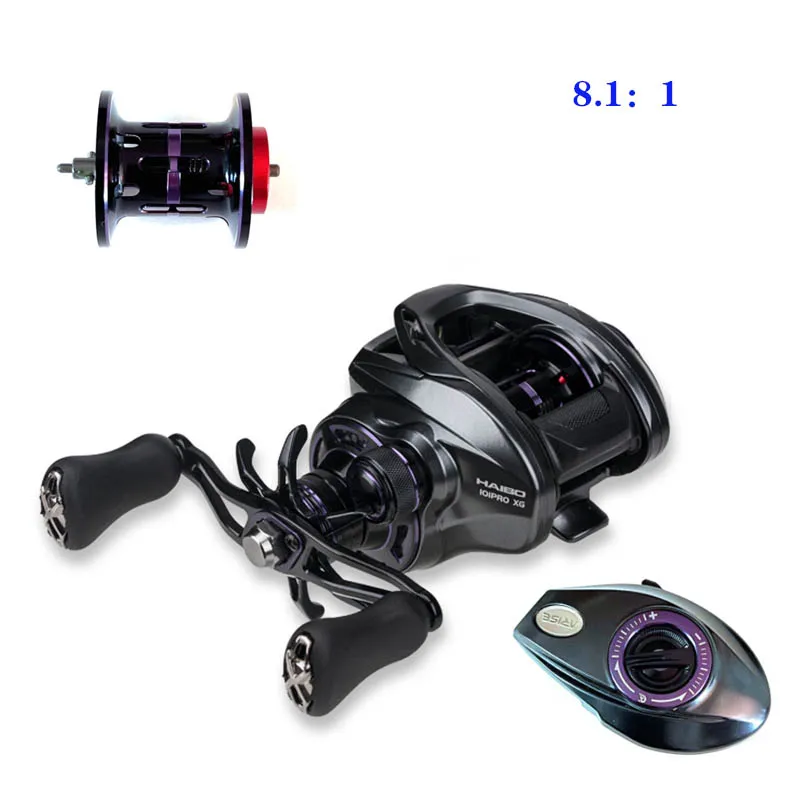 HAIBO-Rueda de gota de agua AMC, carrete modificado, rueda de lanzamiento larga, cubierta lateral, accesorios, PAGEBASS - imagen 5