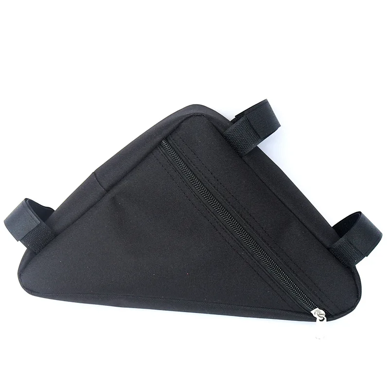 Bolsa negra duradera para bicicleta de montaña, con compartimento para batería y diseño triangular, accesorios para bicicleta, bolsa de ciclismo de poliéster, 1 ud. - imagen 3