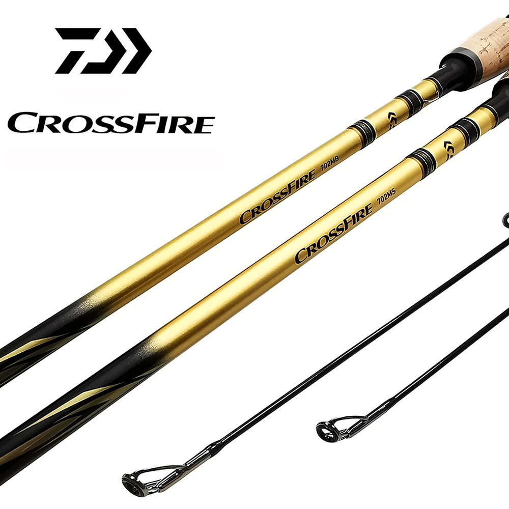 Caña de pescar con señuelo giratorio/Baitcasting DAIWA CROSSFIRE CS, 2 secciones de fibra de carbono - imagen 2