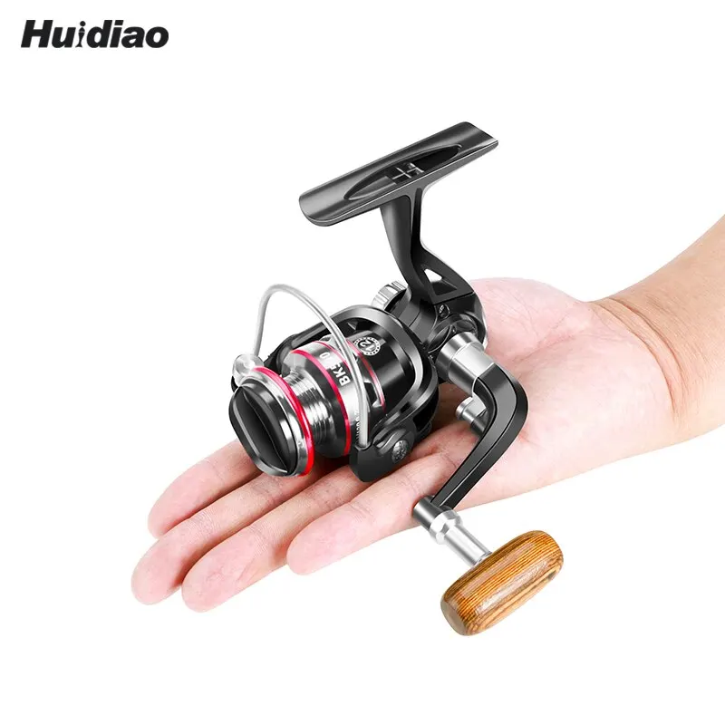 Carrete de pesca Huidiao 500-800 carrete giratorio rodamiento de acero inoxidable carrete de pesca giratorio 8KG máximo para pesca en el mar pesca de carpa