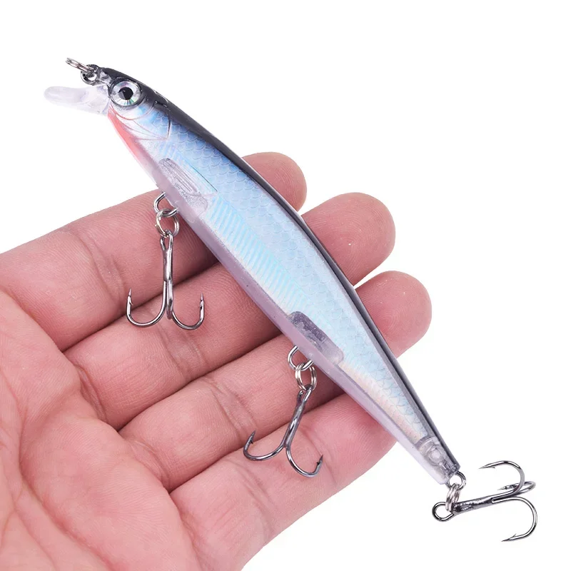 Señuelo de Pesca Wobbler de plástico a rayas con láser, 11cm, 13,5g, cebo duro Artificial para carpa, lubina, Crankbaits, 1 ud. - imagen 5