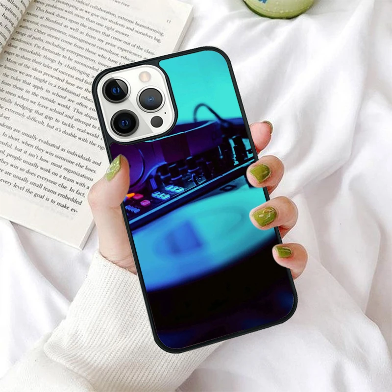 Funda DJ con acabado brillante multicolor