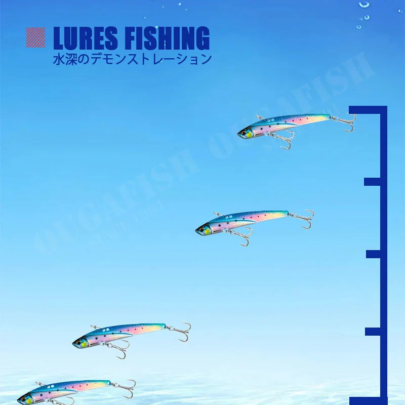 2023 Señuelo De Pesca VIB 110MM 45G hoja hundimiento Jig vibración Pike Seaass Accesorios De Pesca Leurre Artificial Brochet equipo - imagen 4