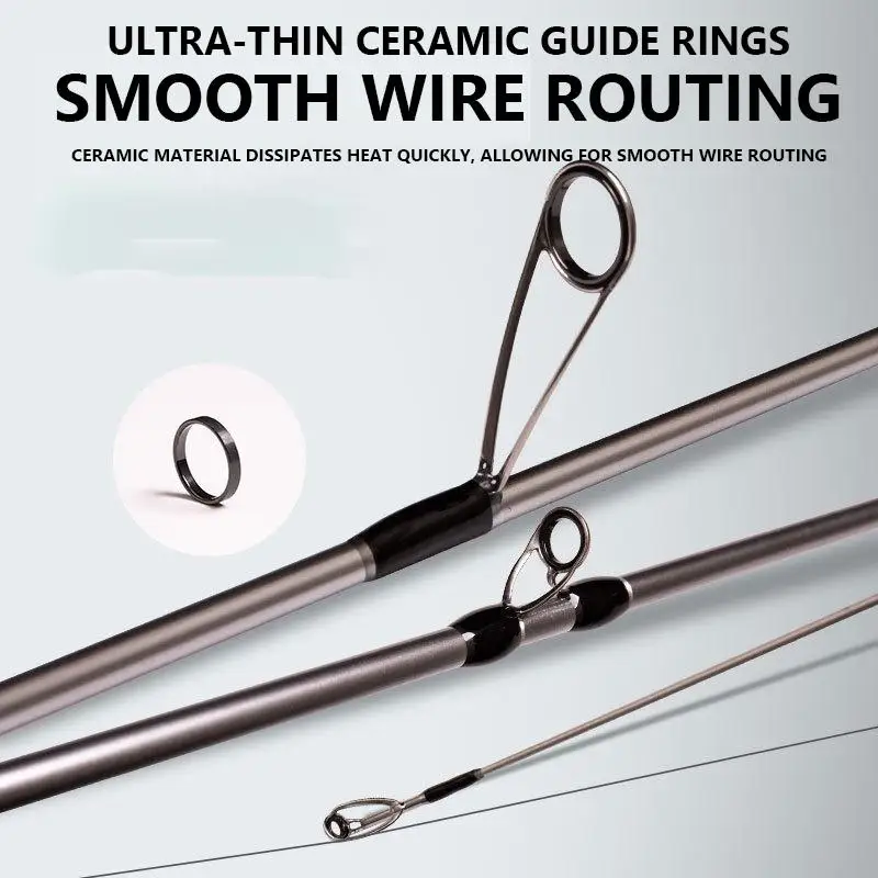 Mavllos Larva-UL caña de pescar giratoria señuelo 1-9g línea 1-6lb 1,53 M 1,68 M 1,80 M caña de pescar de trucha caña de pescar de carbono ligero BFS caña de señuelo de fundición - imagen 3