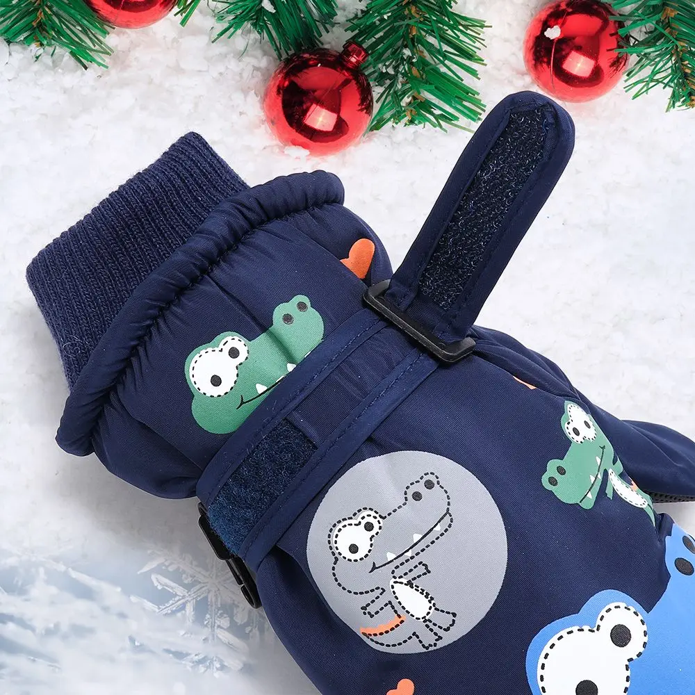 Manoplas impermeables antideslizantes para niños con forro polar nieve - imagen 5