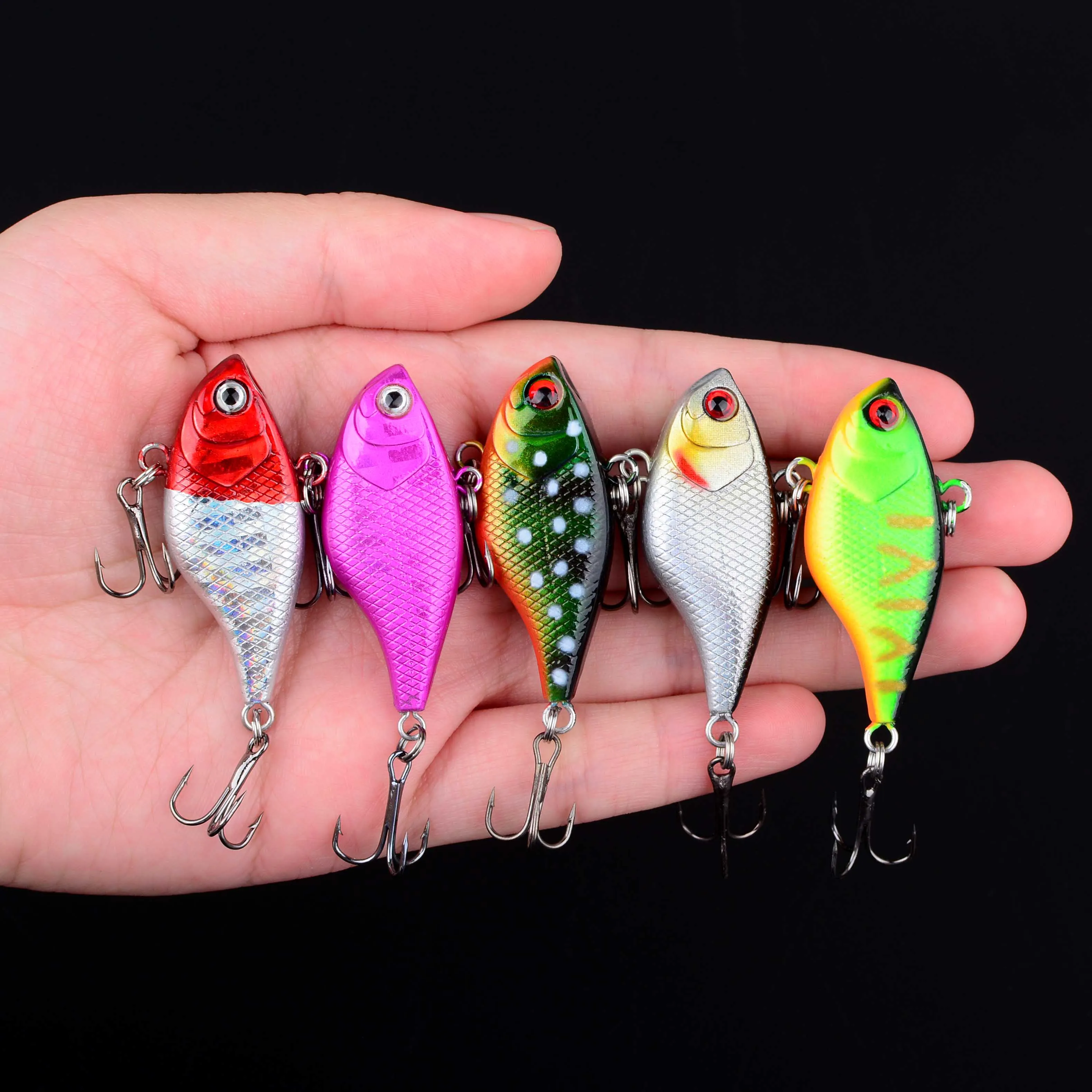 Señuelos de pesca VIB, cebo duro de plástico con vibración biónica, Crankbait, aparejos de pesca de lubina, invierno, 1 ud. - imagen 3