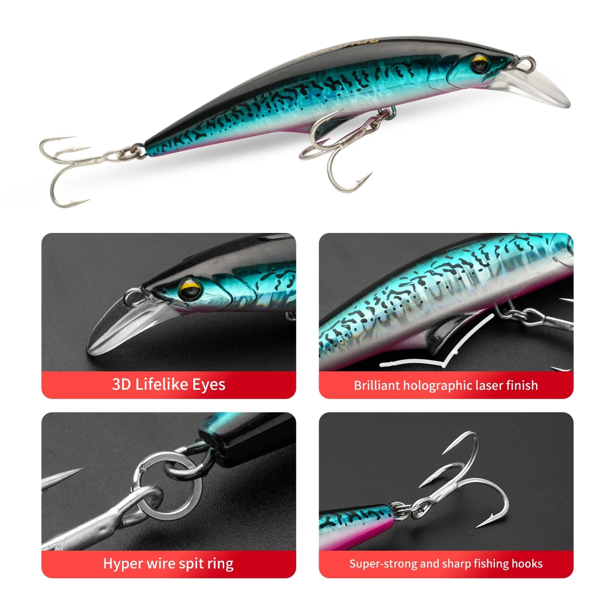Señuelo Minnow Hundimiento Lubina – Lanzamiento Ultra Largo - imagen 5