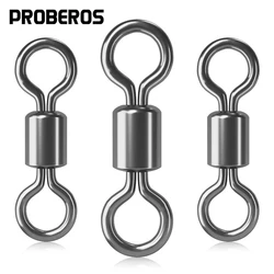 PROBEROS-juego giratorio de pesca de alta durabilidad, 50 piezas, conectores de gancho de seguridad, 14 tamaños (1/0 #-14 #)
