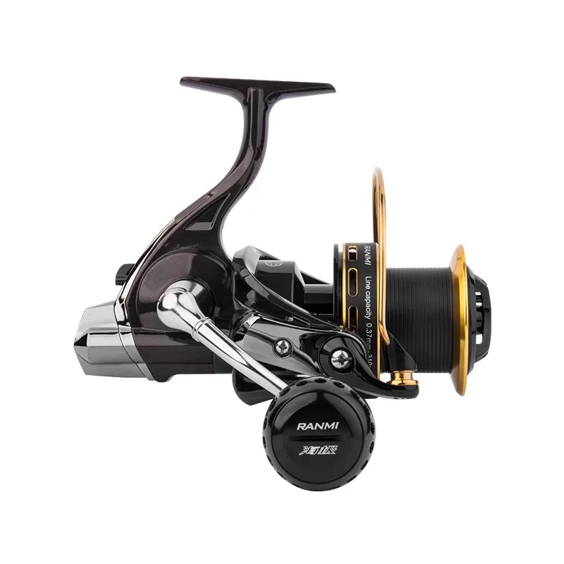 Carrete de pesca giratorio RYOBI RANMI HaiJi Surf Original, serie 5500 6500, arrastre máximo de 12KG, carrete de pesca con 2 carretes de repuesto
