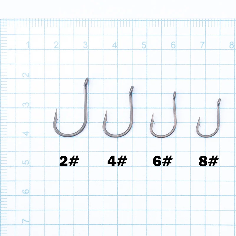50 Uds. Anzuelo de pesca de carpa de acero de aleación, anzuelo de púas súper deslizante, método alimentador, anzuelo torcido para pesca de carpa, accesorio de aparejos - imagen 3