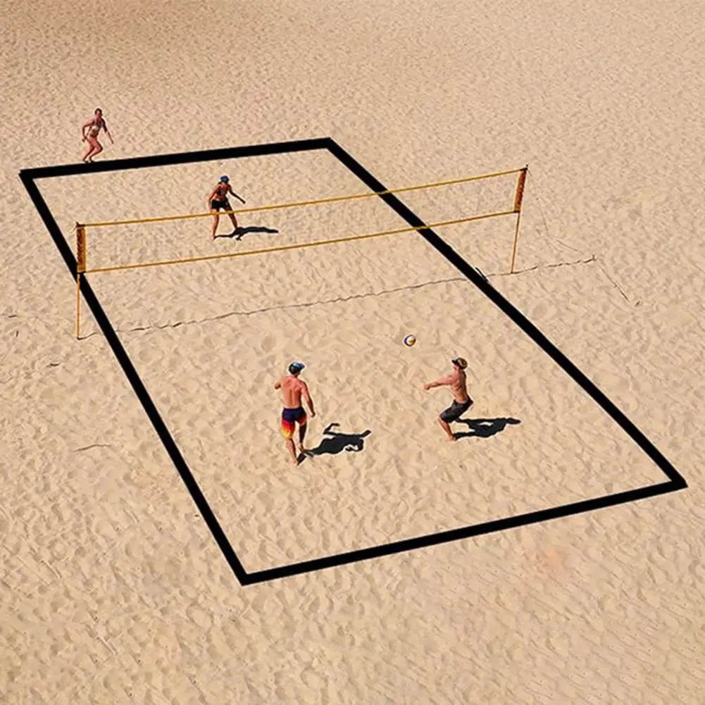 Líneas de cancha voleibol playa con bolsas de arena - imagen 4