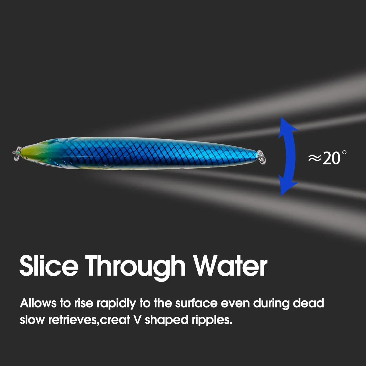NOEBY Needle Stickbait Señuelo Sinking para lubina y lucio - imagen 5