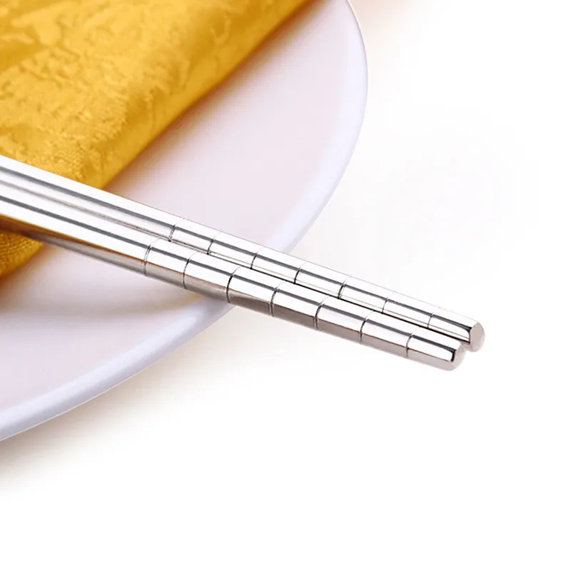 Palillos Largos Reutilizables de Acero Inoxidable para Sushi - imagen 4